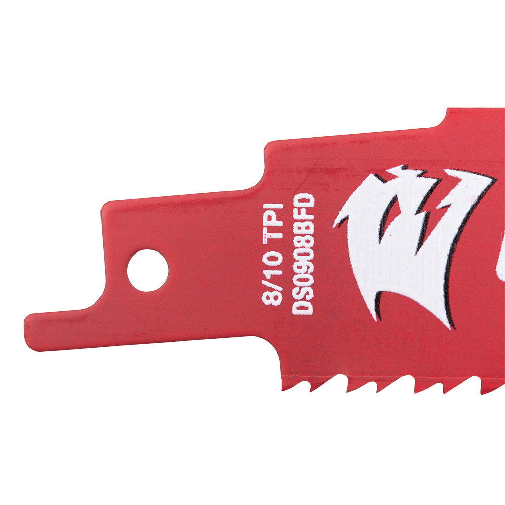 Diablo Bi-Metal Demolition Reciprocating Saw Blade For Thick Metal (3/16 Inch-9/16 Inch) 9 Inch by 1 Inch 8/10 TPI 25 Pack