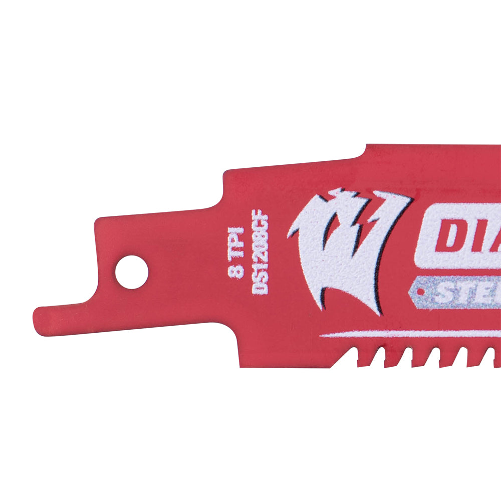 Diablo Steel Demon Carbide Reciprocating Saw Blade For Thick Metal (3/16 Inch to 9/16 Inch) For Boron Steel-Ultra High Strength Steel-Stainless Steel-Cast Iron 12 Inch by 1 Inch 8 TPI 3 Pack