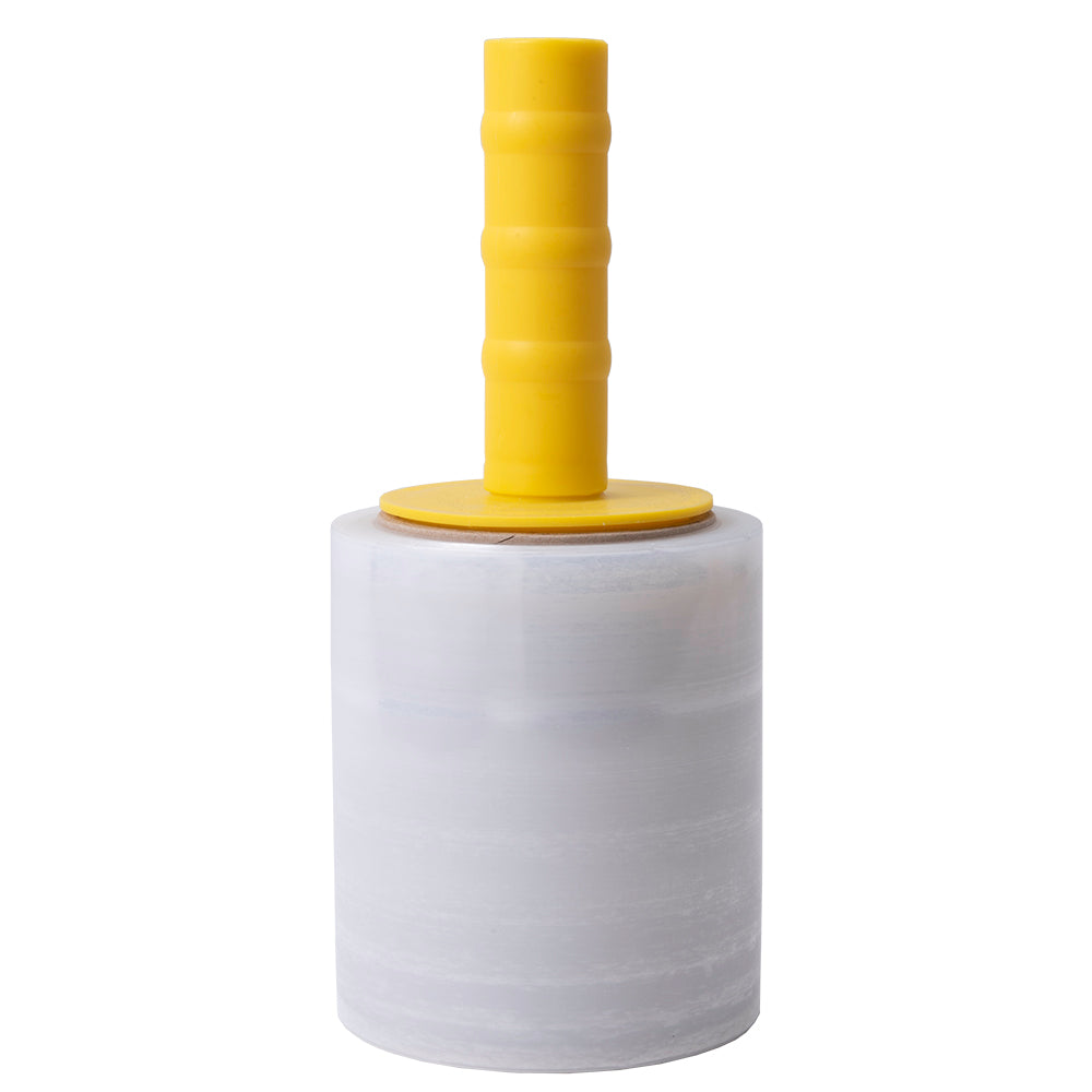 Brock Industrial Strength Stretch Wrap Film - 5 Inch x 333 Yard 13cm x 305m 80 Gauge Clear Includes 1 Handle - 12 Rolls/Case