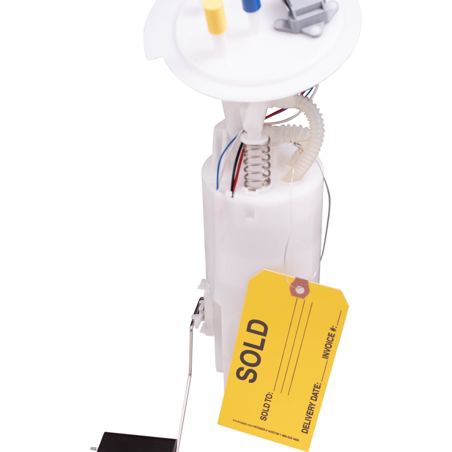 ‘SOLD’ Parts Tag With Wire Attached - 5 3/4 Inch x 2 7/8 Inch Yellow Heavy Card Stock With Reinforced Eyelet- Includes Pen - 250 Tags Per Box