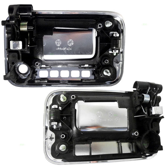 Brock Replacement Driver and Passenger Front Outside Outer Door Handles Compatible with Pickup Truck 8L3Z 1522405 AA CL3Z 1522404 AB
