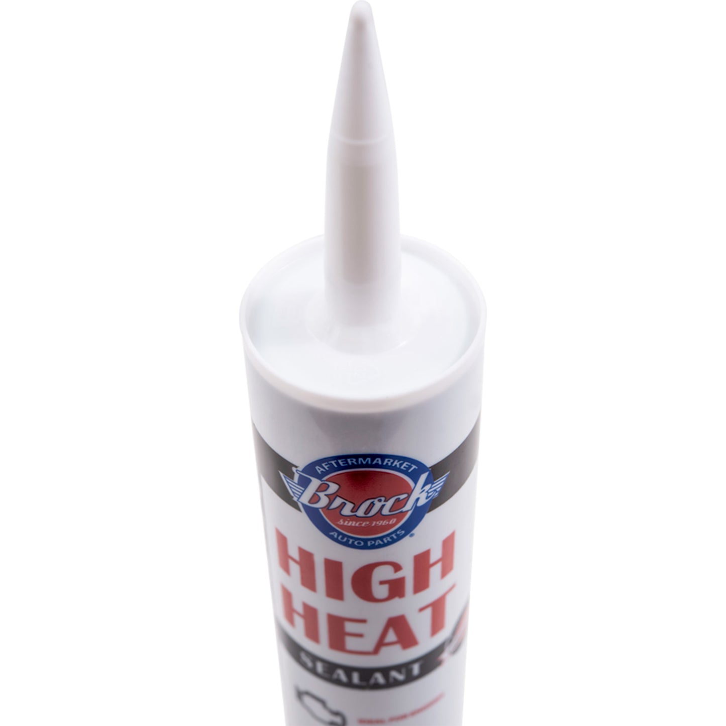 Brock High Heat RTV Sealant & Automotive Adhesive – Industrial Grade Silicone for Heat Tabs, Gaskets, and More – 10.2 oz Cartridge - 2 Pack