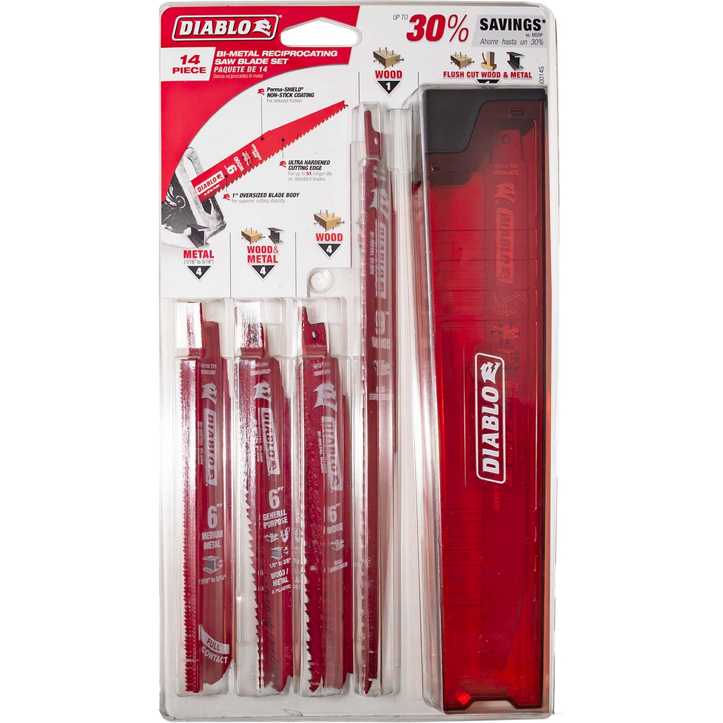 Diablo Bi-Metal Reciprocating Saw Blade 14 Piece Set