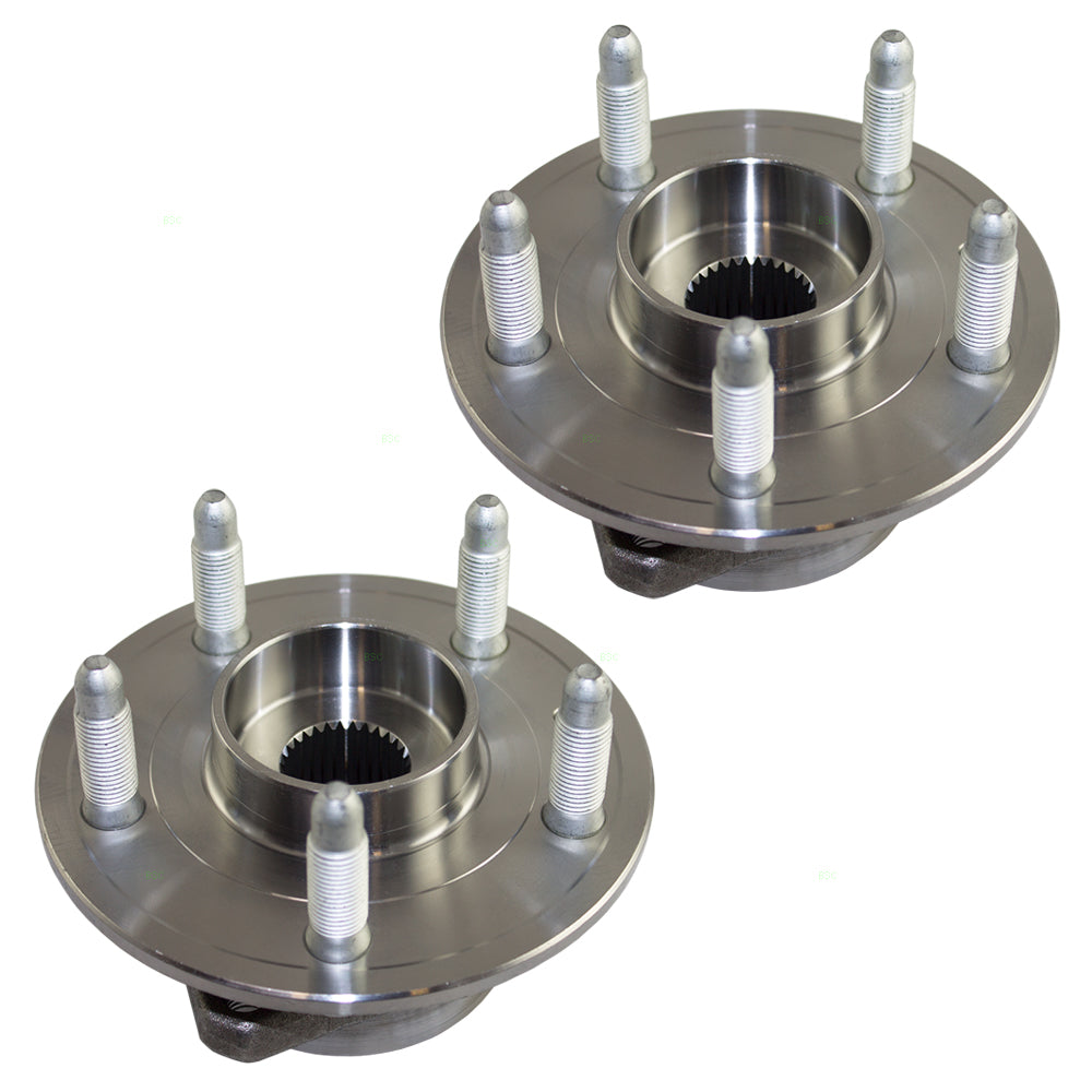 Brock Replacement Set Wheel Hubs & Bearings Compatible with Camaro CTS 13580685 HA590260