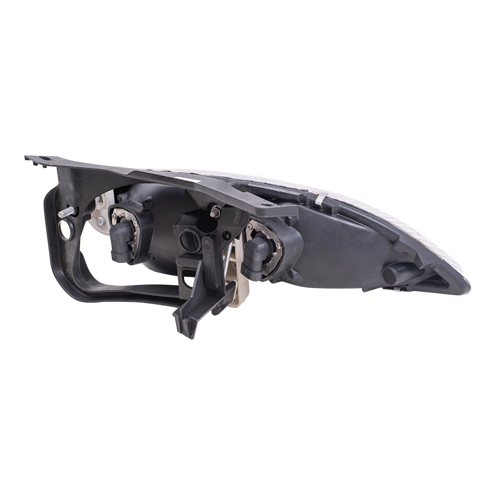 Brock Replacement Driver and Passenger Set Headlights Compatible with 1995-1999 Cavalier 16523441 16523442