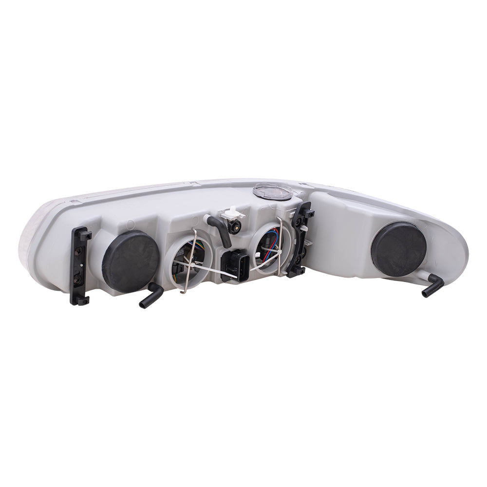 Brock Replacement Driver and Passenger Set Headlights Compatible with 1997-2005 Century 19244639 19244638