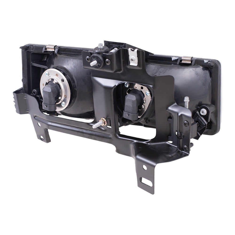 Brock Replacement Driver Composite Headlight Compatible with 1996-2002 Savana Express Van 16522159