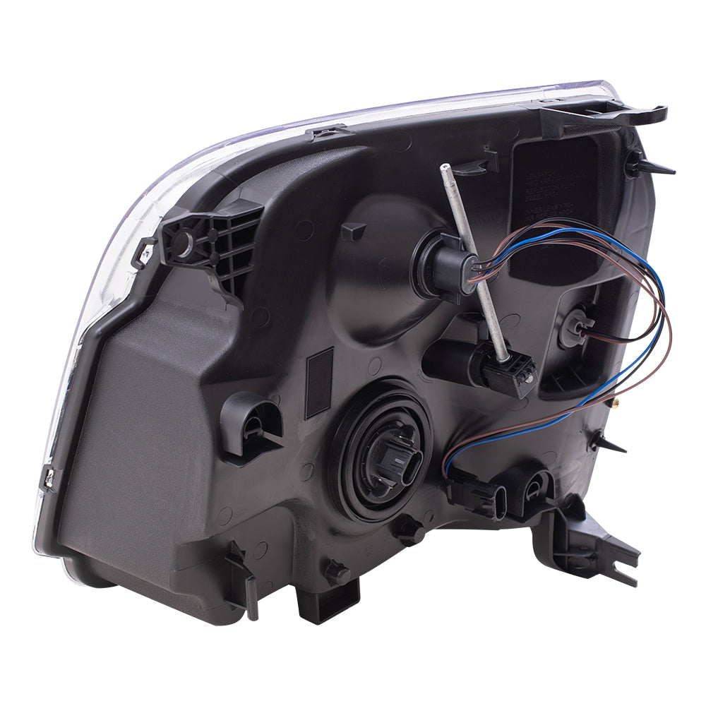 Brock Replacement Driver and Passenger Set Halogen Headlights Compatible with 2007-2014 Yukon Denali & Yukon XL Denali 20969896 20969897