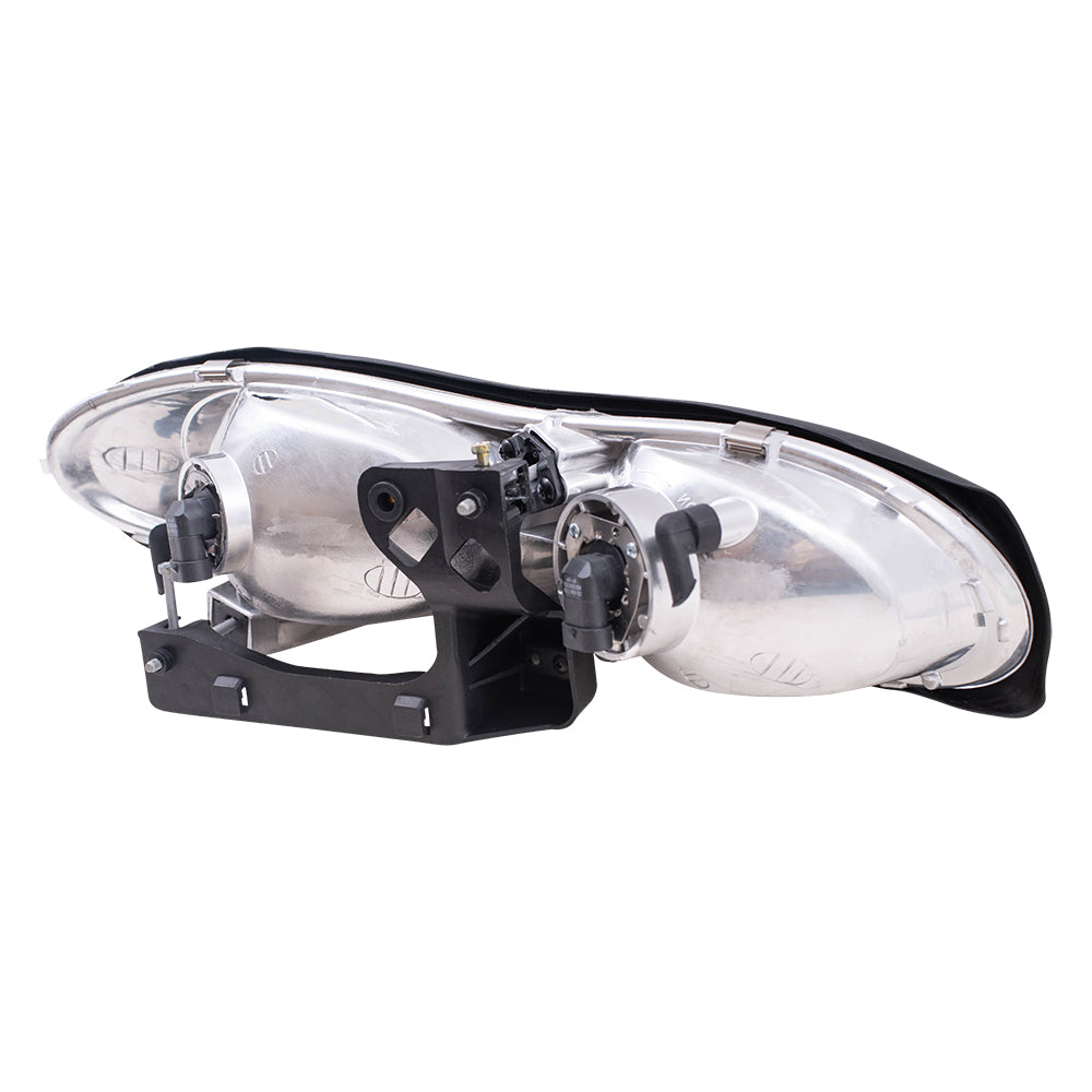 Brock Replacement Driver Halogen Headlight Compatible with 1998-2002 Camaro 16525313