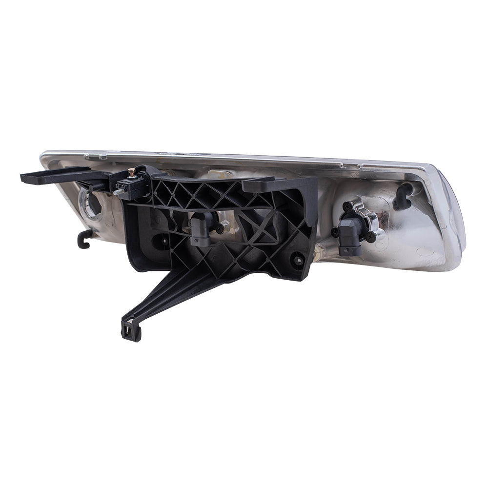 Brock Replacement Driver and Passenger Set Headlights Compatible with 2002 2003 2004 Vue 22702945 22702946