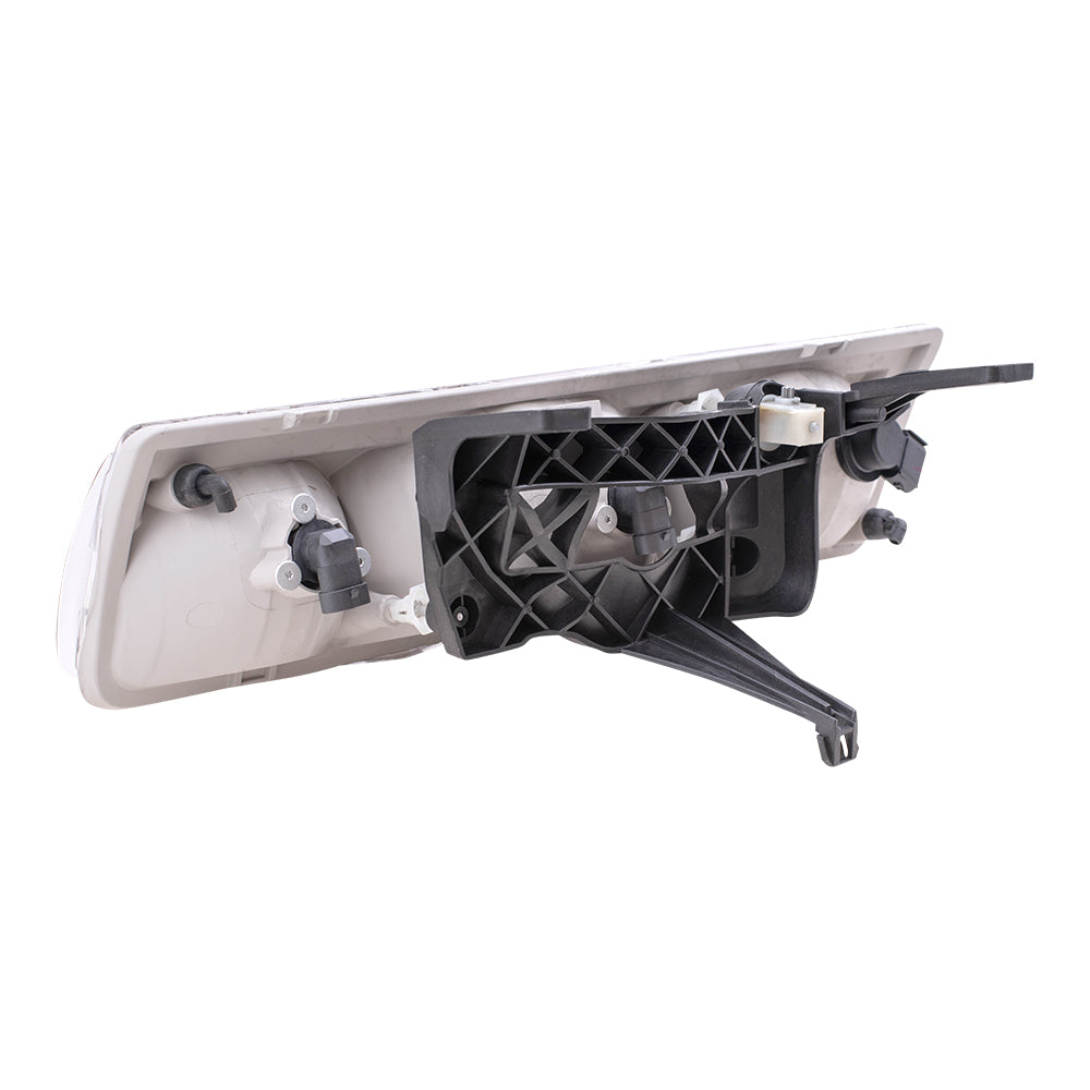 Brock Replacement Driver and Passenger Set Headlights Compatible with 2005 Vue 22730381 22730382