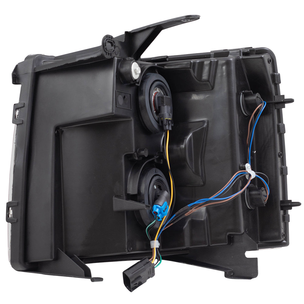 Brock Replacement Passenger Side Halogen Combination Headlight Assembly Compatible with 2007-2013 Silverado 1500/ 2009-2013 Silverado 1500 Hybrid/ 2007-2014 Silverado 2500/3500