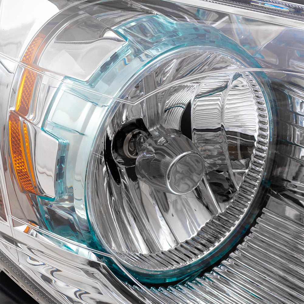Brock Replacement Driver and Passenger Set Headlights Compatible with 2008-2012 Malibu