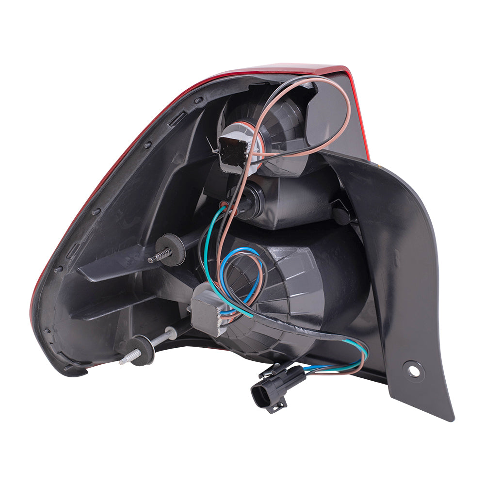 Brock Replacement Driver and Passenger Set Tail Lights Compatible with 2004-2007 Malibu 2008 Malibu Classic 15868494 15868493