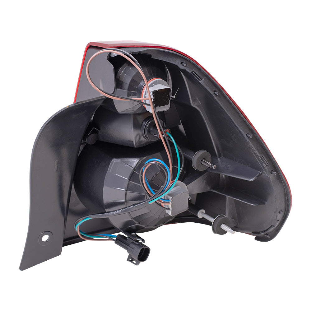 Brock Replacement Driver Tail Light Compatible with 2004-2007 Malibu 2008 Malibu Classic 15868494