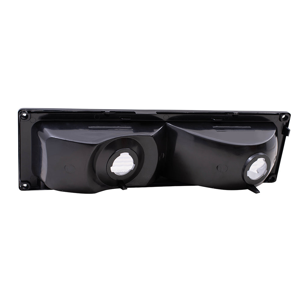 Brock Replacement Passenger Park Signal Front Marker Light Compatible with 1988-1989 C/K Pickup Truck w/Dual Sealed Beam Headlight
