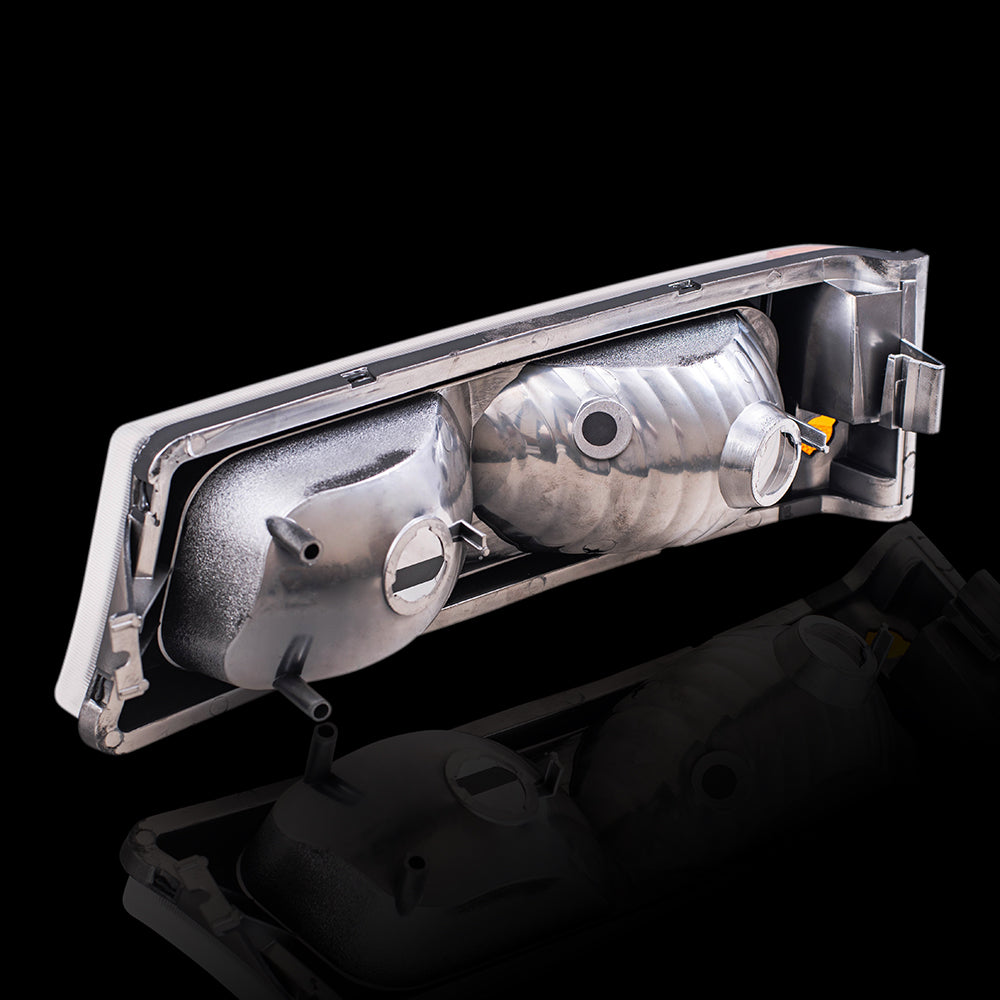 Brock Aftermarket Replacement Part Driver and Passenger Side Park Signal Marker Light Units Compatible with 2003-2006 Chevy Silverado