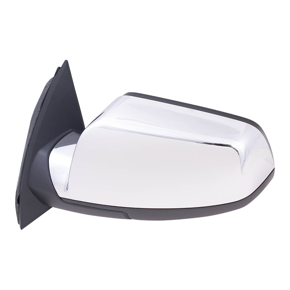 Brock Replacement Chrome Driver Power Heated Memory Blind Spot Detection Mirror Compatible with 2015-2017 Terrain 23219861
