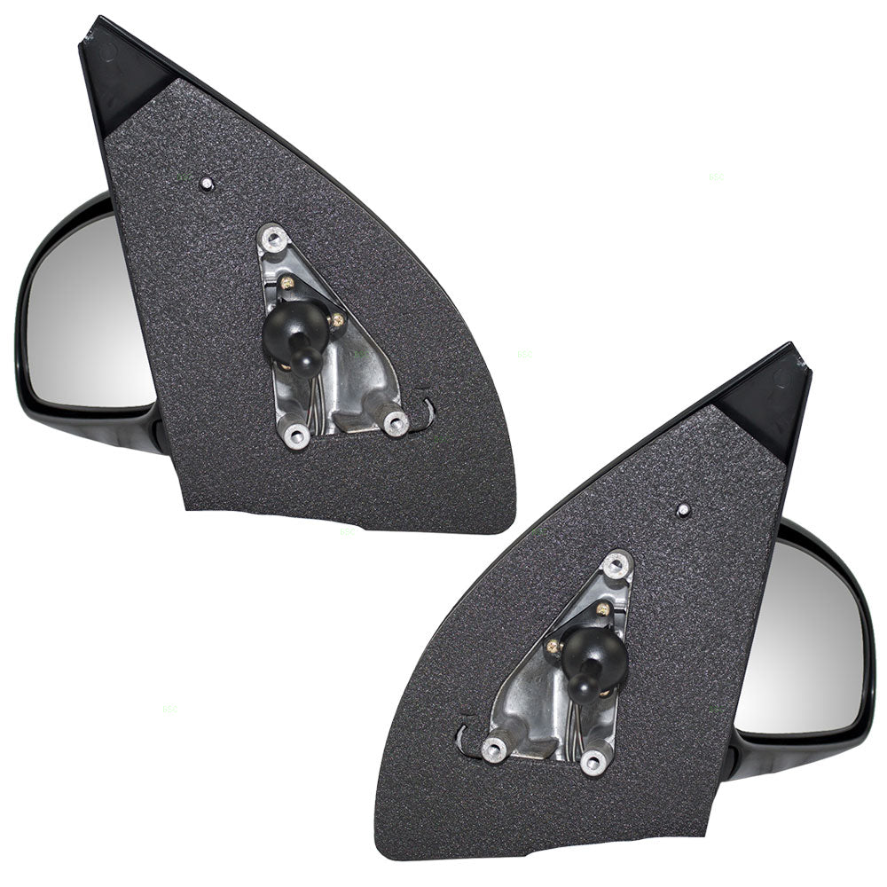Brock Replacement Driver and Passenger Manual Remote Side Door Mirrors Compatible with Aveo & Aveo5 G3 Swift 96406187 96406189