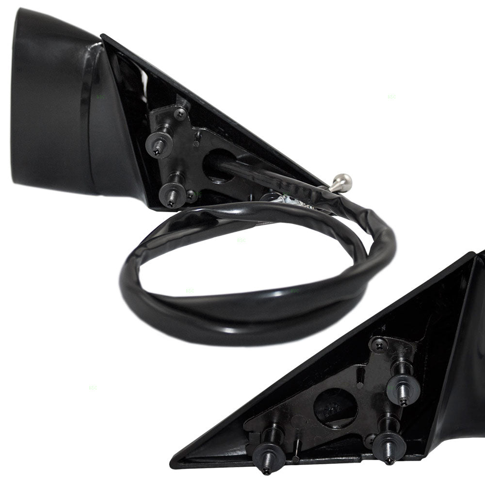 Brock Replacement Driver and Passenger Set Manual Side Door Mirrors Compatible with 1995 1996 Roadmaster Fleetwood Caprice Impala