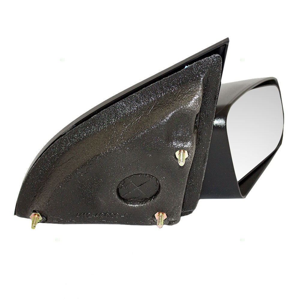 Brock Replacement Passenger Manual Side Door Mirror Textured Compatible with 2003-2007 Ion Coupe 10363817