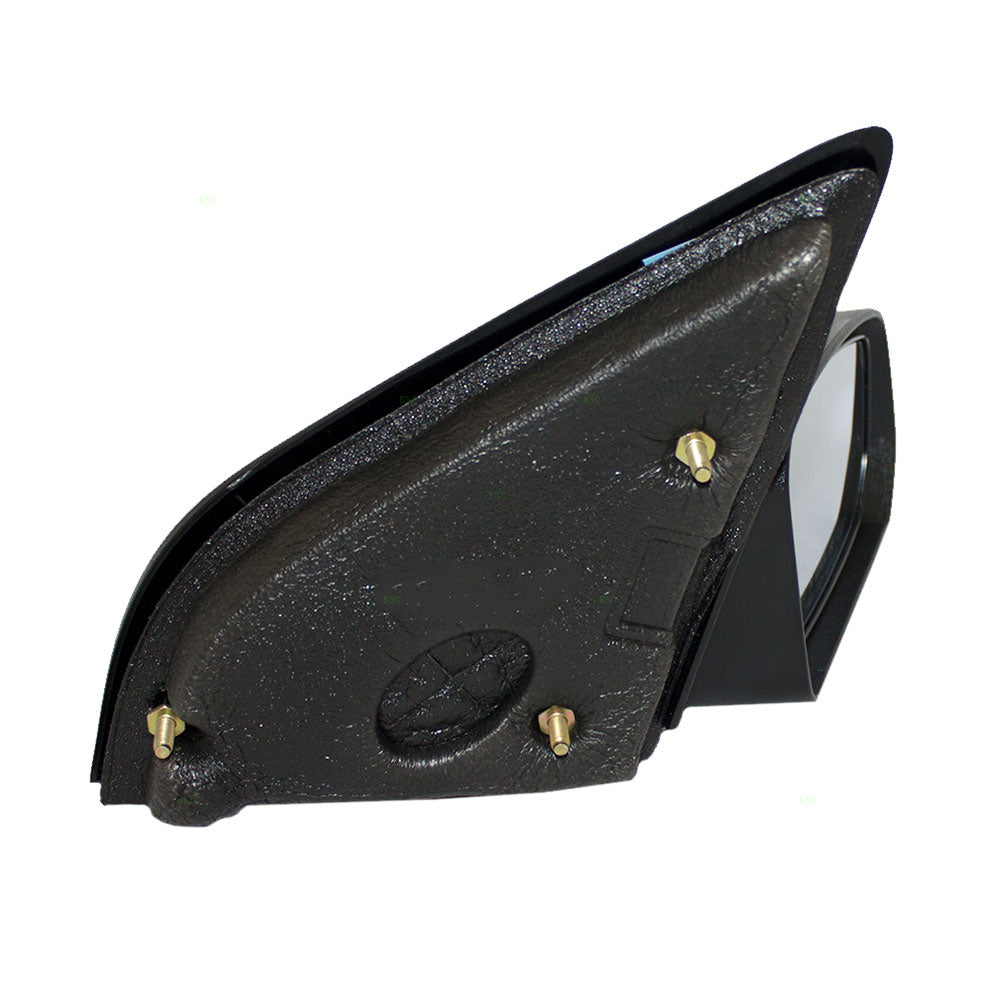 Brock Replacement Passenger Manual Side Door Mirror Textured Compatible with 2003-2007 Ion Sedan 22726677