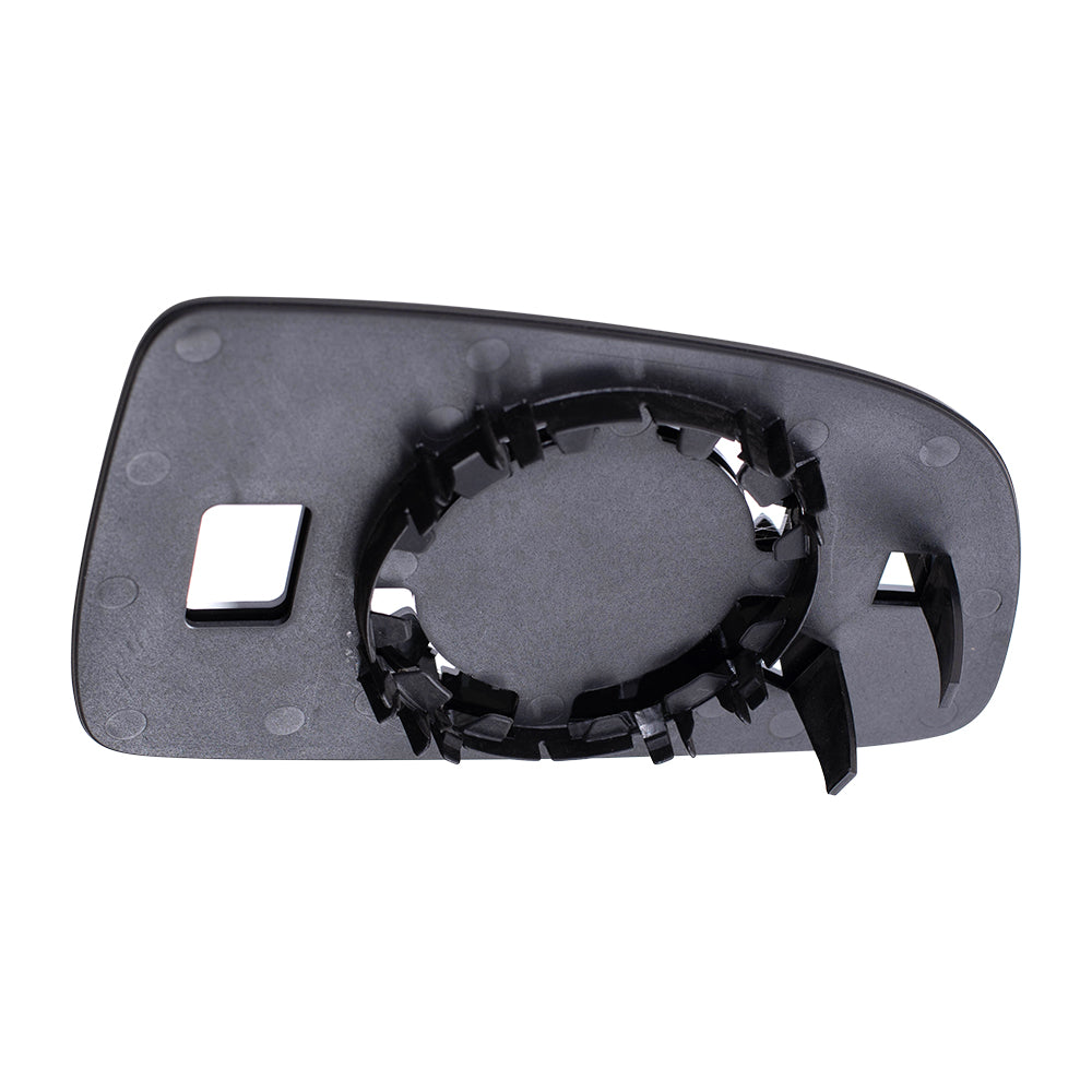 Brock Replacement Driver Side Door Clear Mirror Glass & Base Compatible with 2007-2011 Aveo Sedan 95214065