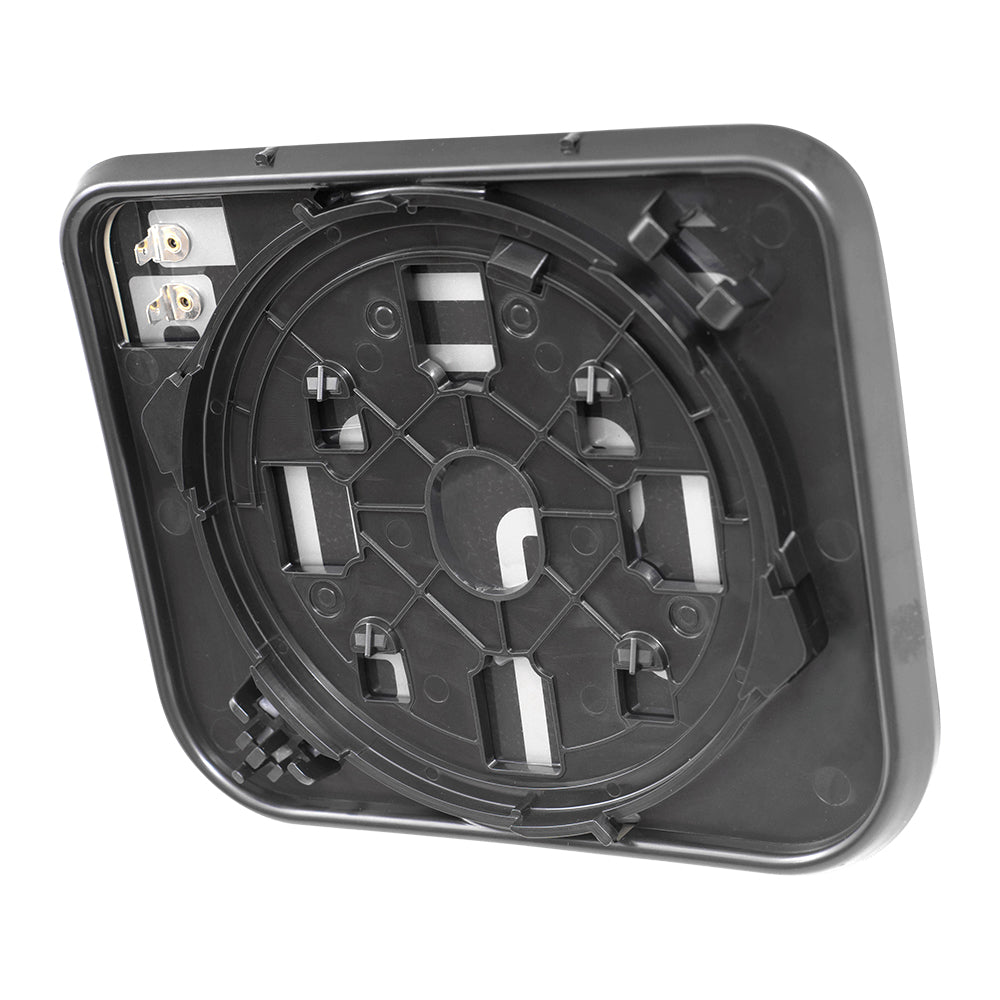 Brock Replacement Lower Mirror Glass and Base with Heat Compatible with 03-09 Kodiak 03-09 Topkick 19120556