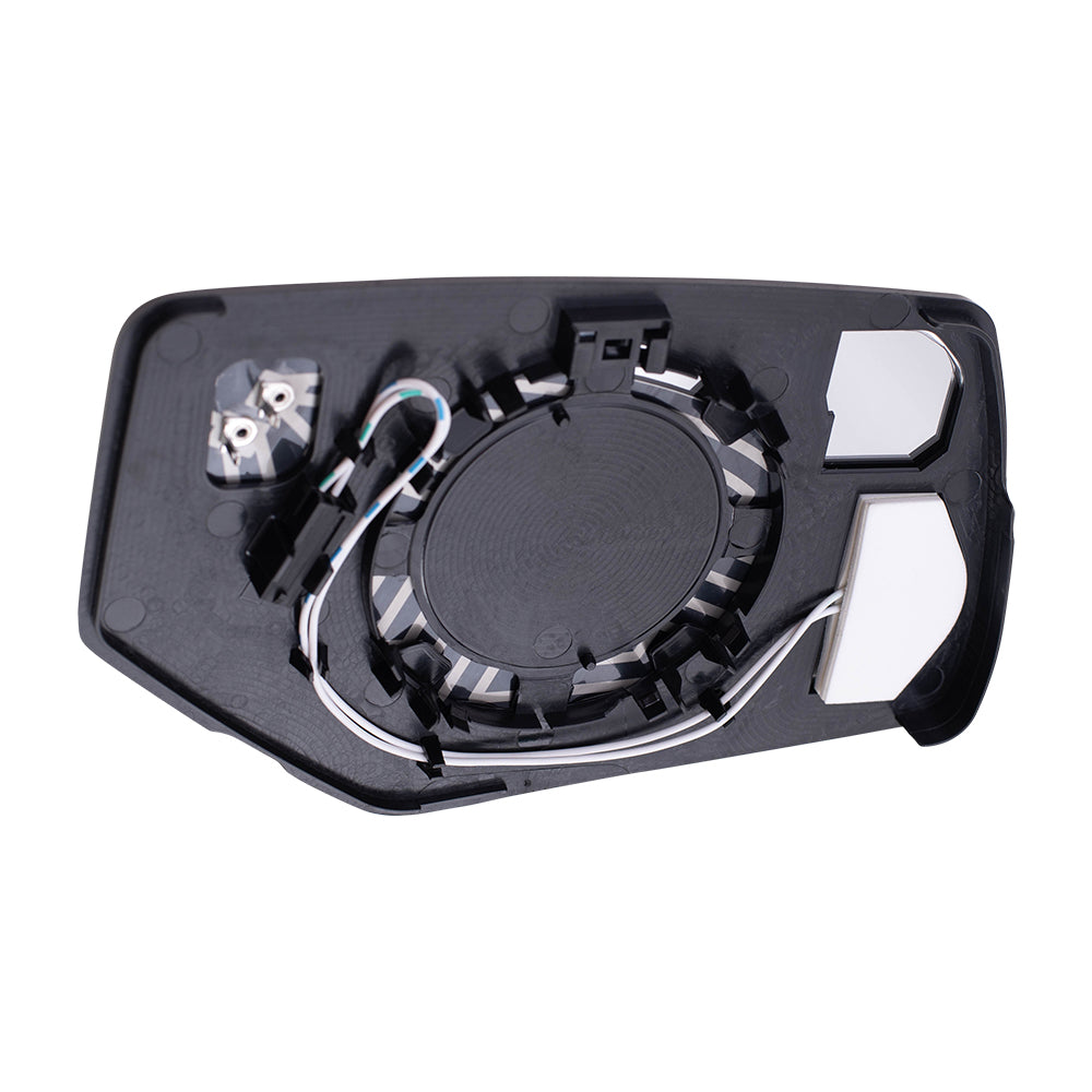 Brock Replacement Drivers Power Mirror Glass & Base with Heat Signal Auto Dim Power Folding Compatible with 15-20 Suburban Tahoe Yukon 23241377