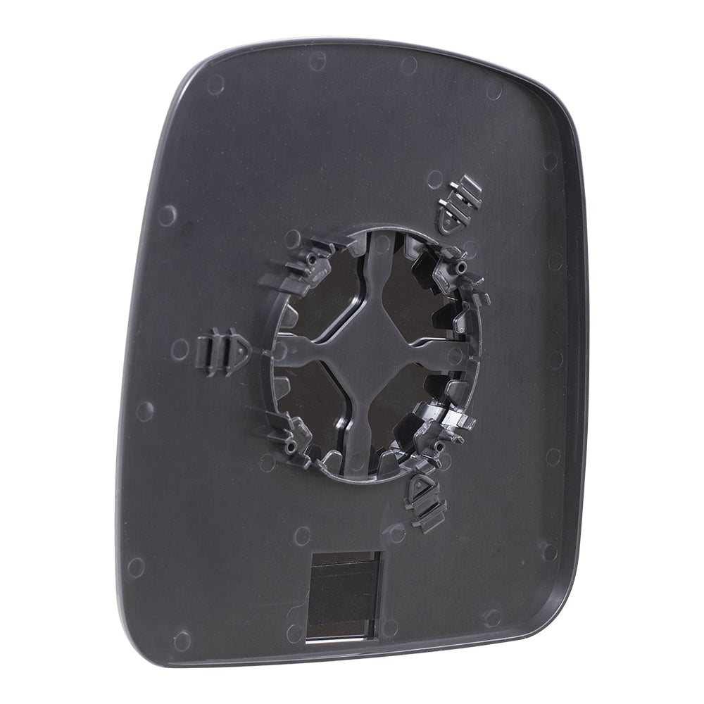 Brock Aftermarket Replacement Driver Left Mirror Glass & Base without Heat Compatible with 2003-2007 Chevy Express