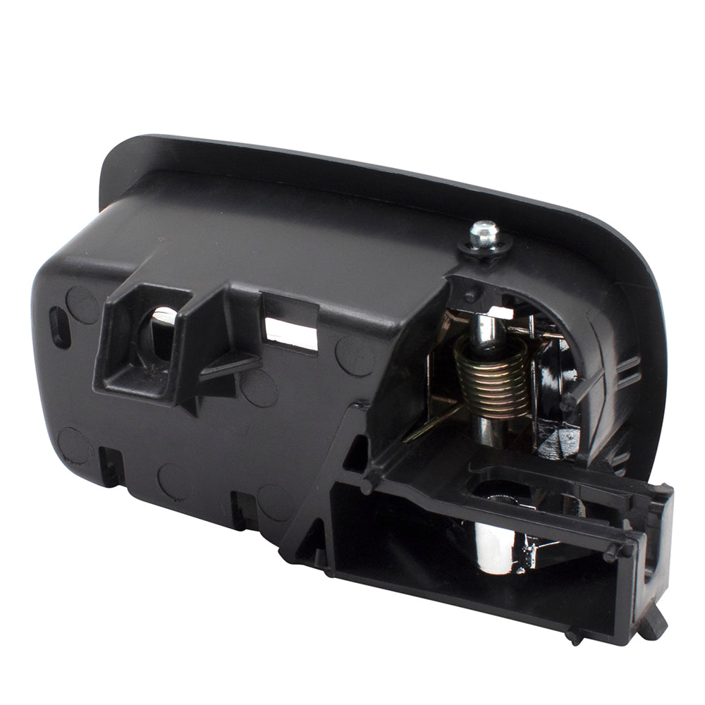 Brock Replacement Drivers Inside Door Handle Front Chrome Lever w/ Black Bezel Compatible with 05-10 Cobalt 07-09 G5 22722755 GM1352166