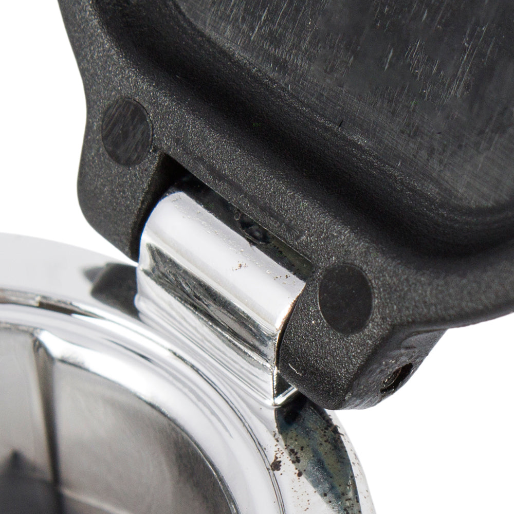 Brock Replacement Black w/Chrome 12 Volt Power Outlet Lighter Retainer Plug Cover Cap Compatible with Silverado Escalade Malibu Yukon 20983936