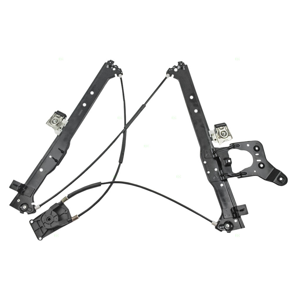 Brock Replacement Driver Rear Power Window Regulator Without Motor Compatible with 2001-2007 Silverado Sierra Pickup Truck 15135970
