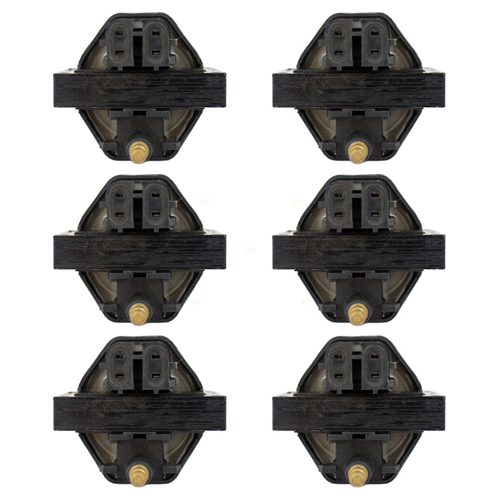 Ignition Coils 6 Pc Set fits 1988-1998 GMC Chevrolet Pickup Truck V6 4.3L Gas