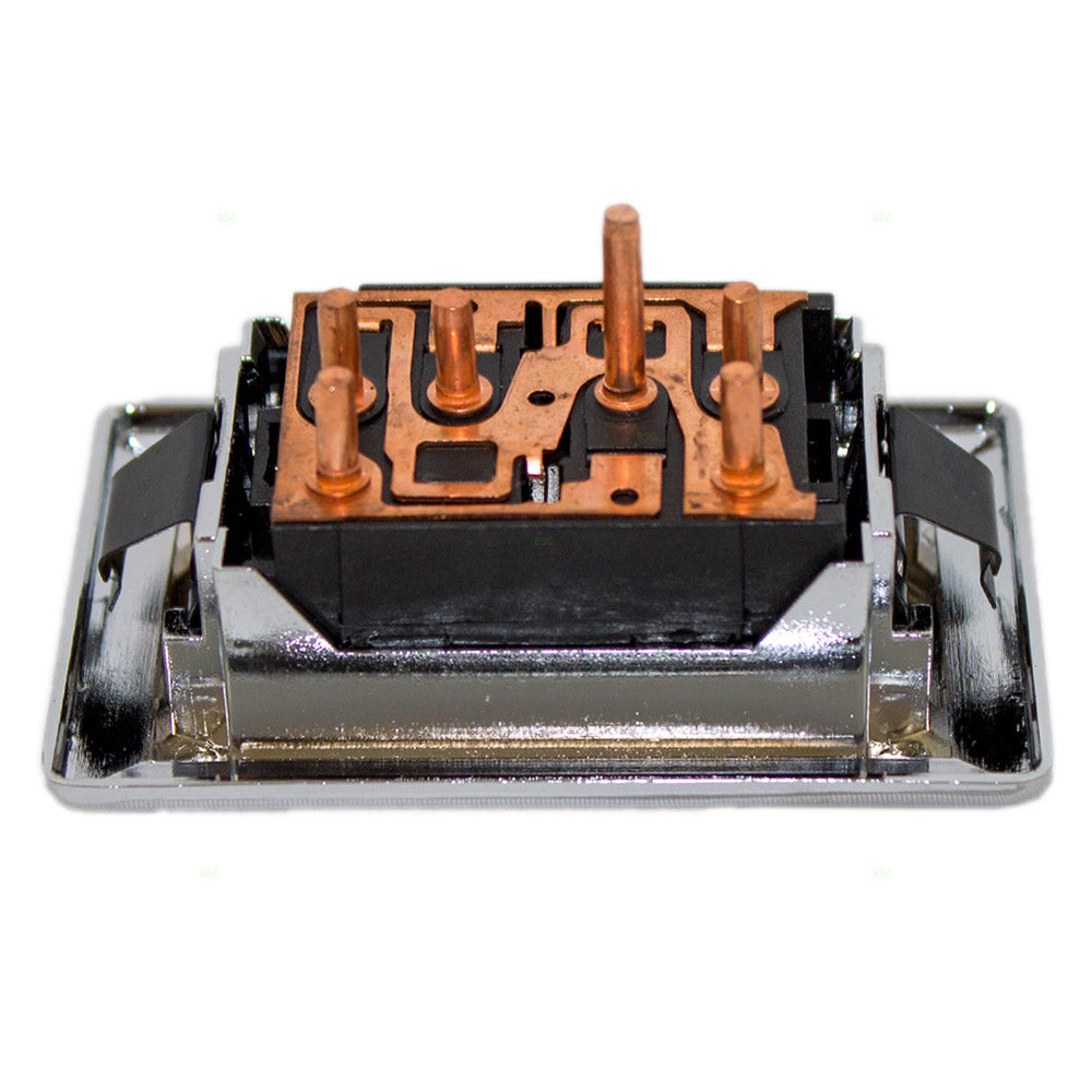 80-96 GM Various Drivers Front Window Switch w/ Bezel 2 Button 6 Prong 20152957
