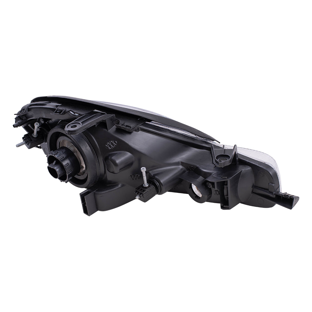 Brock Replacement Driver Halogen Headlight with Chrome Bezel Compatible with 2000-2005 Neon 5288509AH