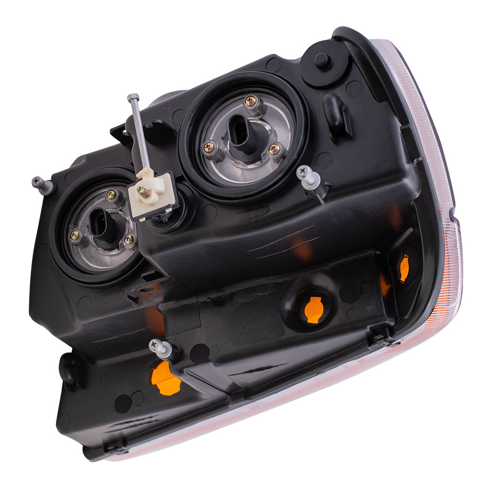Brock Headlight Assembly for 99-04 Jeep Grand Cherokee Passengers w/ Amber Signal Lens