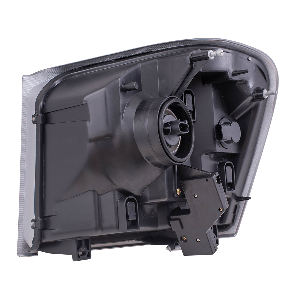 Brock Replacement Driver and Passenger Halogen Headlights Compatible with 2004-2005 Durango 55077721AD 55077720AD
