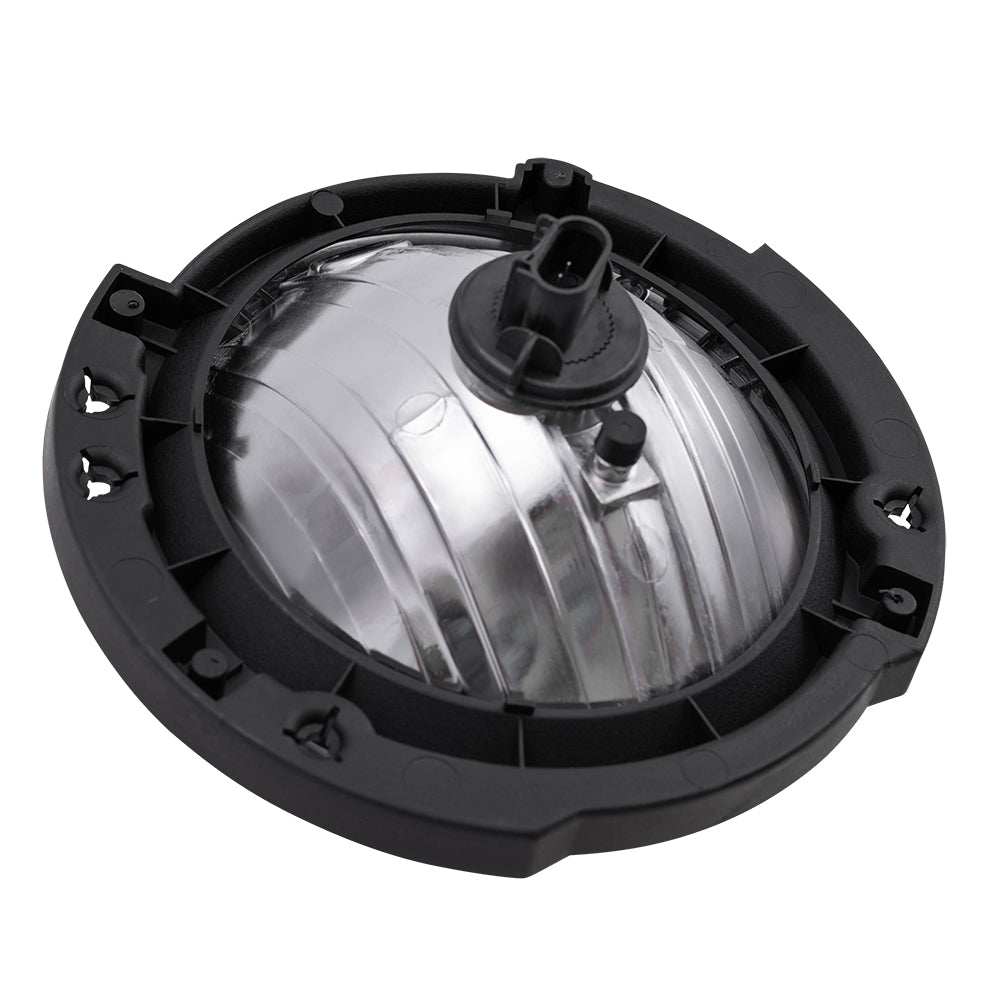 Brock Headlight Assembly fits 07-17 Jeep Wrangler & 18 Wrangler JK Driver Halogen Lamp