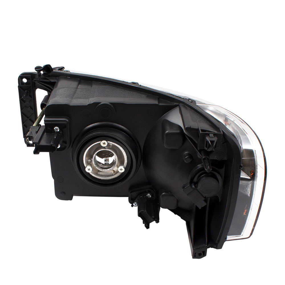 Brock Replacement Performance Set Headlights with Black Bezels Compatible with 2002-2005 1500 2003-2005 2500 3500 Pickup Truck