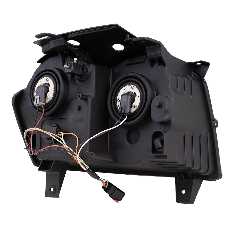 Brock Replacement Driver Headlight Compatible with 2005-2007 Grand Cherokee 55156351AK