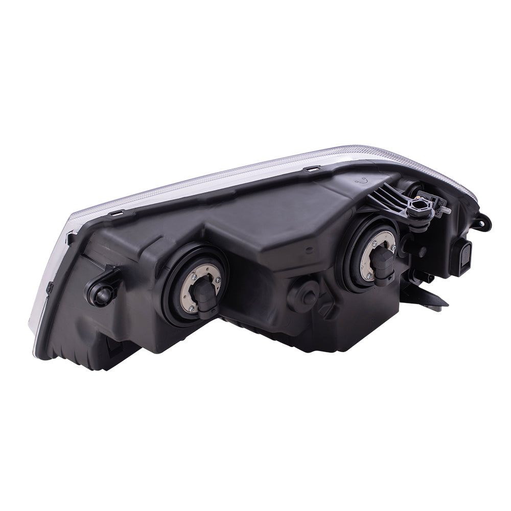Brock Replacement Passenger Halogen Headlight with Chrome Bezel Compatible with 2008-2014 Avenger 5116342AB