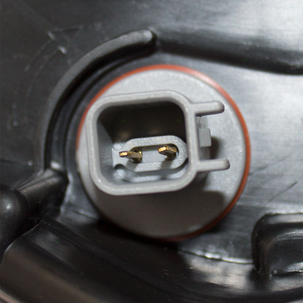 Brock Replacement Set Halogen Combination Headlight with Black Bezel Compatible with 2011-2013 Durango 68084077AB 68084076AB