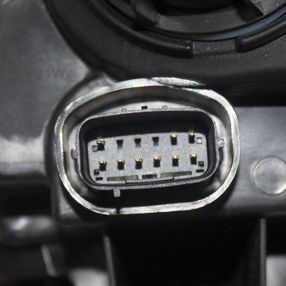 Brock Replacement Passenger Halogen Headlight with Chrome Bezel Compatible with 2011-2014 300 68143002AB