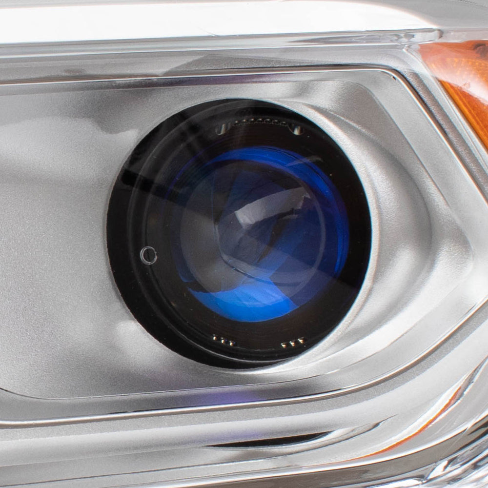 Brock Replacement Driver Halogen Combination Headlight Chrome Trim Compatible with 2014-2015 Durango 68188731AF