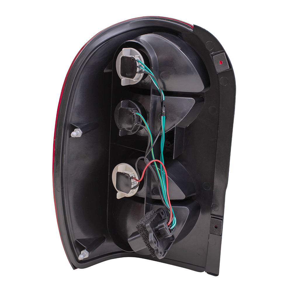 Brock Replacement Set Driver and Passenger Tail Lights Compatible with 2005-2007 Liberty 55157061AC 55157060AD