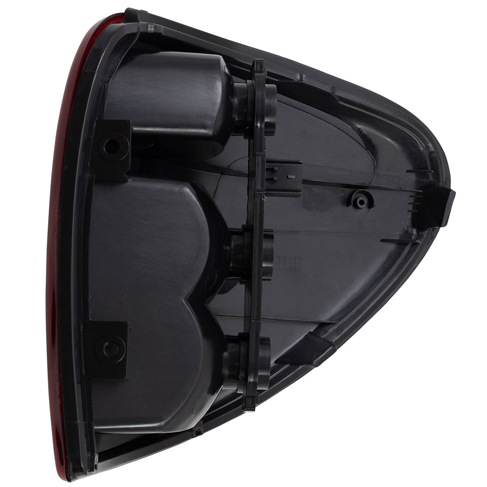 Brock Replacement Driver Taillight with Connector Plate Compatible with 2001-2003 Caravan Grand Caravan Voyager 4857601AH