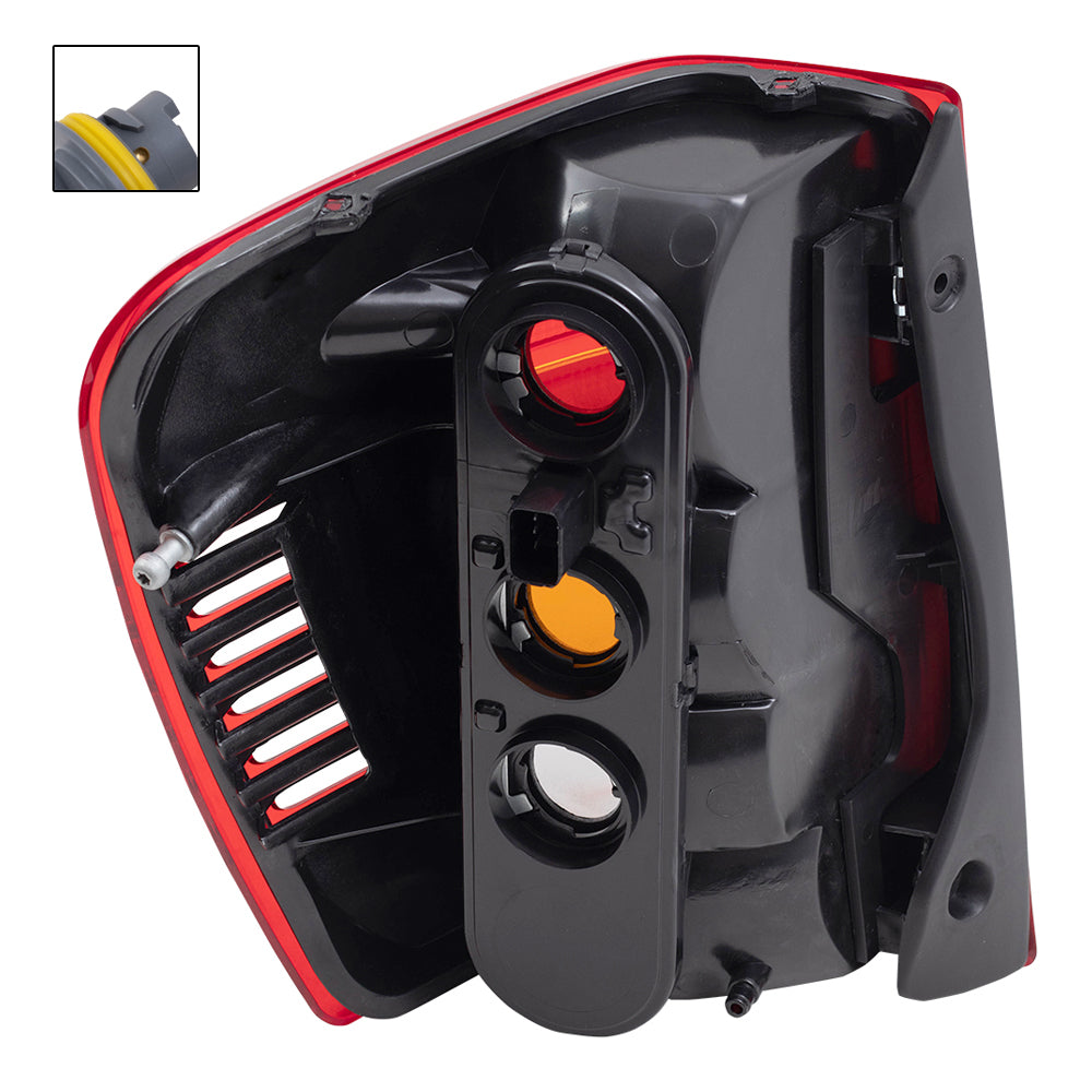 8Pc Tail Lights W/Circuit Board &Bulb Sockets W/O Bulbs for 02-04 Grand Cherokee