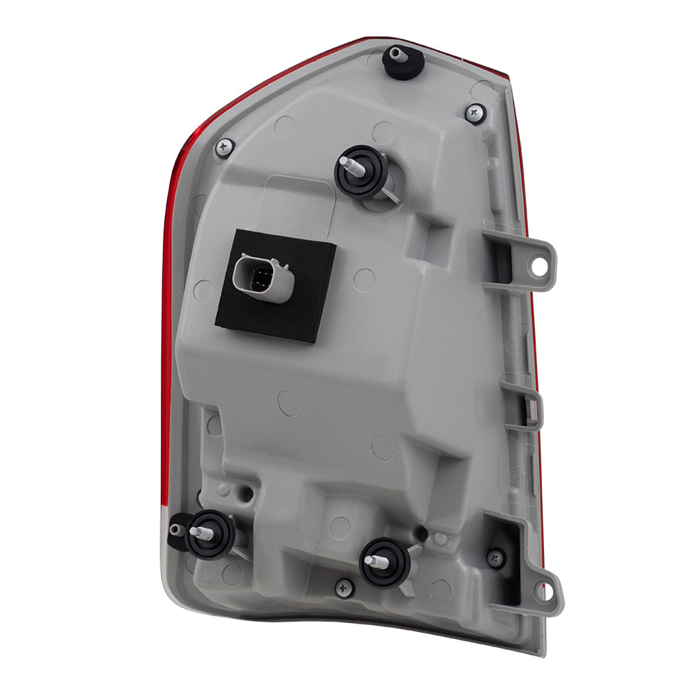 Brock Replacement Passenger Tail Light with Chrome Compatible with 2015-2019 300