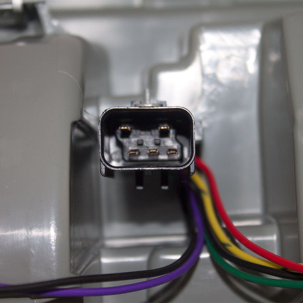 Brock Aftermarket Replacement Part Passenger Side LED Tail Light Assembly with Chrome Trim Compatible with 2013-2018 RAM 1500